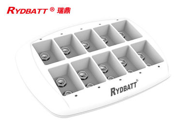 RYDBATT 10 สล็อต 6F22 Li Ion เครื่องชาร์จแบตเตอรี่ / Li Ion LED Smart 9v เครื่องชาร์จแบตเตอรี่ลิเธียมไอออน